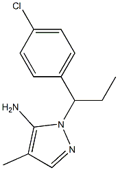  1-[1-(4-chlorophenyl)propyl]-4-methyl-1H-pyrazol-5-amine