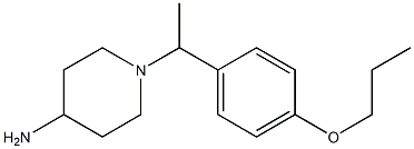 1-[1-(4-propoxyphenyl)ethyl]piperidin-4-amine|