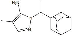1-[1-(adamantan-1-yl)ethyl]-4-methyl-1H-pyrazol-5-amine 结构式