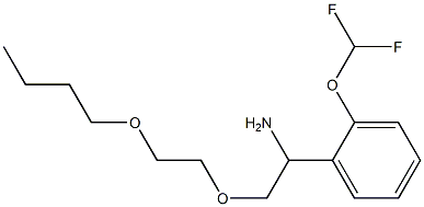 1-[1-amino-2-(2-butoxyethoxy)ethyl]-2-(difluoromethoxy)benzene