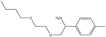 1-[1-amino-2-(2-butoxyethoxy)ethyl]-4-methylbenzene Structure