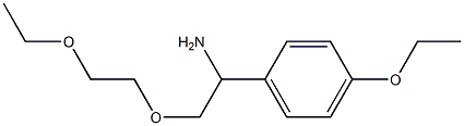 1-[1-amino-2-(2-ethoxyethoxy)ethyl]-4-ethoxybenzene,,结构式