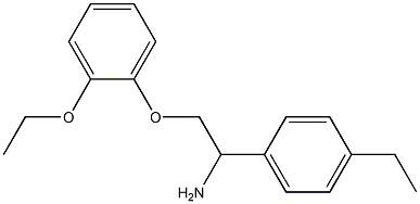 1-[1-amino-2-(2-ethoxyphenoxy)ethyl]-4-ethylbenzene Structure