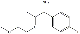 1-[1-amino-2-(2-methoxyethoxy)propyl]-4-fluorobenzene Structure