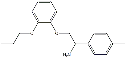 1-[1-amino-2-(2-propoxyphenoxy)ethyl]-4-methylbenzene Structure