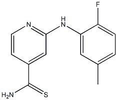 2-[(2-fluoro-5-methylphenyl)amino]pyridine-4-carbothioamide