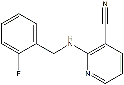 2-[(2-fluorobenzyl)amino]nicotinonitrile 结构式