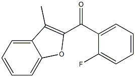 2-[(2-fluorophenyl)carbonyl]-3-methyl-1-benzofuran Structure