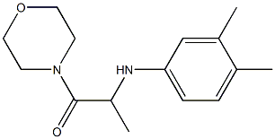 2-[(3,4-dimethylphenyl)amino]-1-(morpholin-4-yl)propan-1-one,,结构式