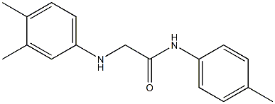 2-[(3,4-dimethylphenyl)amino]-N-(4-methylphenyl)acetamide,,结构式