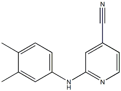 2-[(3,4-dimethylphenyl)amino]pyridine-4-carbonitrile Struktur