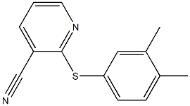 2-[(3,4-dimethylphenyl)sulfanyl]pyridine-3-carbonitrile Structure