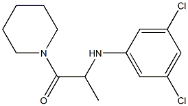 2-[(3,5-dichlorophenyl)amino]-1-(piperidin-1-yl)propan-1-one Structure