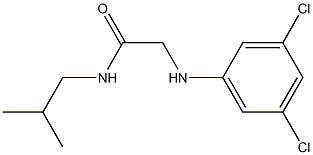 2-[(3,5-dichlorophenyl)amino]-N-(2-methylpropyl)acetamide,,结构式