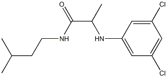 2-[(3,5-dichlorophenyl)amino]-N-(3-methylbutyl)propanamide Structure