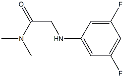 2-[(3,5-difluorophenyl)amino]-N,N-dimethylacetamide 结构式