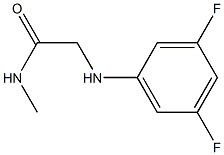 2-[(3,5-difluorophenyl)amino]-N-methylacetamide 结构式