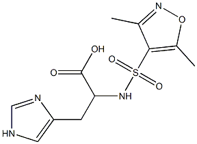 2-[(3,5-dimethyl-1,2-oxazole-4-)sulfonamido]-3-(1H-imidazol-4-yl)propanoic acid