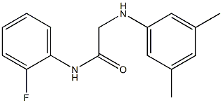 2-[(3,5-dimethylphenyl)amino]-N-(2-fluorophenyl)acetamide Struktur