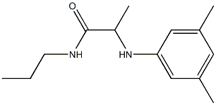2-[(3,5-dimethylphenyl)amino]-N-propylpropanamide Struktur