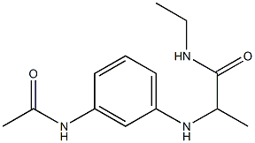 2-[(3-acetamidophenyl)amino]-N-ethylpropanamide