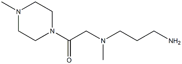 2-[(3-aminopropyl)(methyl)amino]-1-(4-methylpiperazin-1-yl)ethan-1-one,,结构式