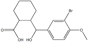 2-[(3-bromo-4-methoxyphenyl)(hydroxy)methyl]cyclohexane-1-carboxylic acid