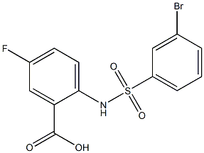 2-[(3-bromobenzene)sulfonamido]-5-fluorobenzoic acid