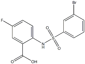 2-[(3-bromobenzene)sulfonamido]-5-fluorobenzoic acid|