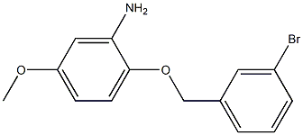 2-[(3-bromobenzyl)oxy]-5-methoxyaniline Struktur