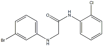 2-[(3-bromophenyl)amino]-N-(2-chlorophenyl)acetamide Structure