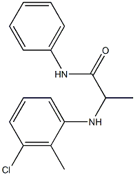 2-[(3-chloro-2-methylphenyl)amino]-N-phenylpropanamide Structure