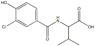  2-[(3-chloro-4-hydroxyphenyl)formamido]-3-methylbutanoic acid