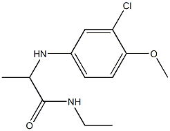 2-[(3-chloro-4-methoxyphenyl)amino]-N-ethylpropanamide