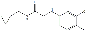 2-[(3-chloro-4-methylphenyl)amino]-N-(cyclopropylmethyl)acetamide|