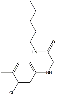  2-[(3-chloro-4-methylphenyl)amino]-N-pentylpropanamide