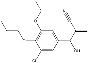 2-[(3-chloro-5-ethoxy-4-propoxyphenyl)(hydroxy)methyl]prop-2-enenitrile