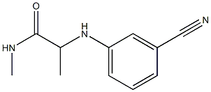 2-[(3-cyanophenyl)amino]-N-methylpropanamide|