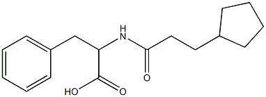 2-[(3-cyclopentylpropanoyl)amino]-3-phenylpropanoic acid