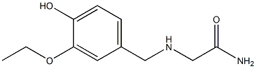 2-[(3-ethoxy-4-hydroxybenzyl)amino]acetamide,,结构式