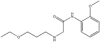 2-[(3-ethoxypropyl)amino]-N-(2-methoxyphenyl)acetamide Structure