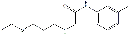 2-[(3-ethoxypropyl)amino]-N-(3-methylphenyl)acetamide Struktur