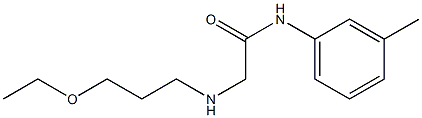 2-[(3-ethoxypropyl)amino]-N-(3-methylphenyl)acetamide