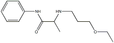 2-[(3-ethoxypropyl)amino]-N-phenylpropanamide,,结构式