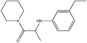 2-[(3-ethylphenyl)amino]-1-(piperidin-1-yl)propan-1-one|