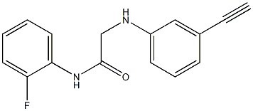 2-[(3-ethynylphenyl)amino]-N-(2-fluorophenyl)acetamide Structure