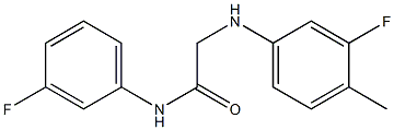 2-[(3-fluoro-4-methylphenyl)amino]-N-(3-fluorophenyl)acetamide Structure