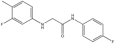 2-[(3-fluoro-4-methylphenyl)amino]-N-(4-fluorophenyl)acetamide Structure