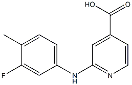 2-[(3-fluoro-4-methylphenyl)amino]pyridine-4-carboxylic acid|