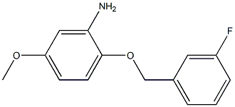 2-[(3-fluorobenzyl)oxy]-5-methoxyaniline Structure